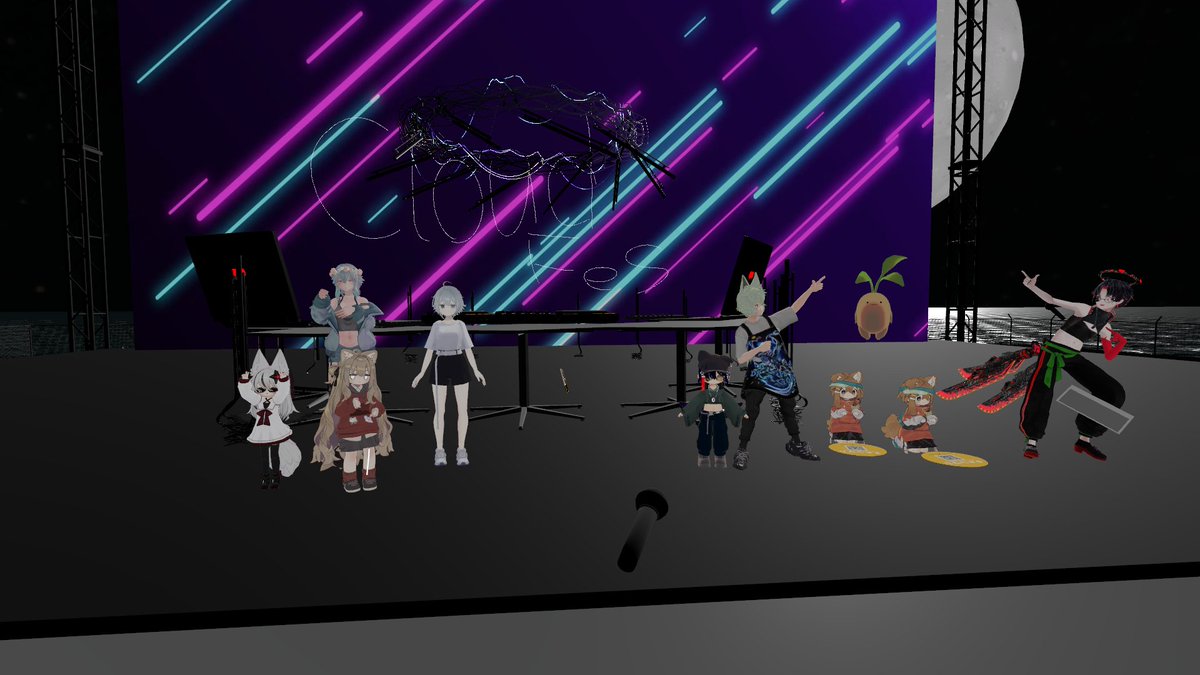 Es_Genkill's tweet photo. Cloud Fes1日目が無事終了しました!たくさんの方のご参加そしてビジターさんの姿もちらほらあり運営していてとてもやりがいを感じました!
なおこの写真は深夜のノリになってきた写真です
#CloudFes #VRCCF #CFDJ #VRChat https://t.co/UxJuisL2Te