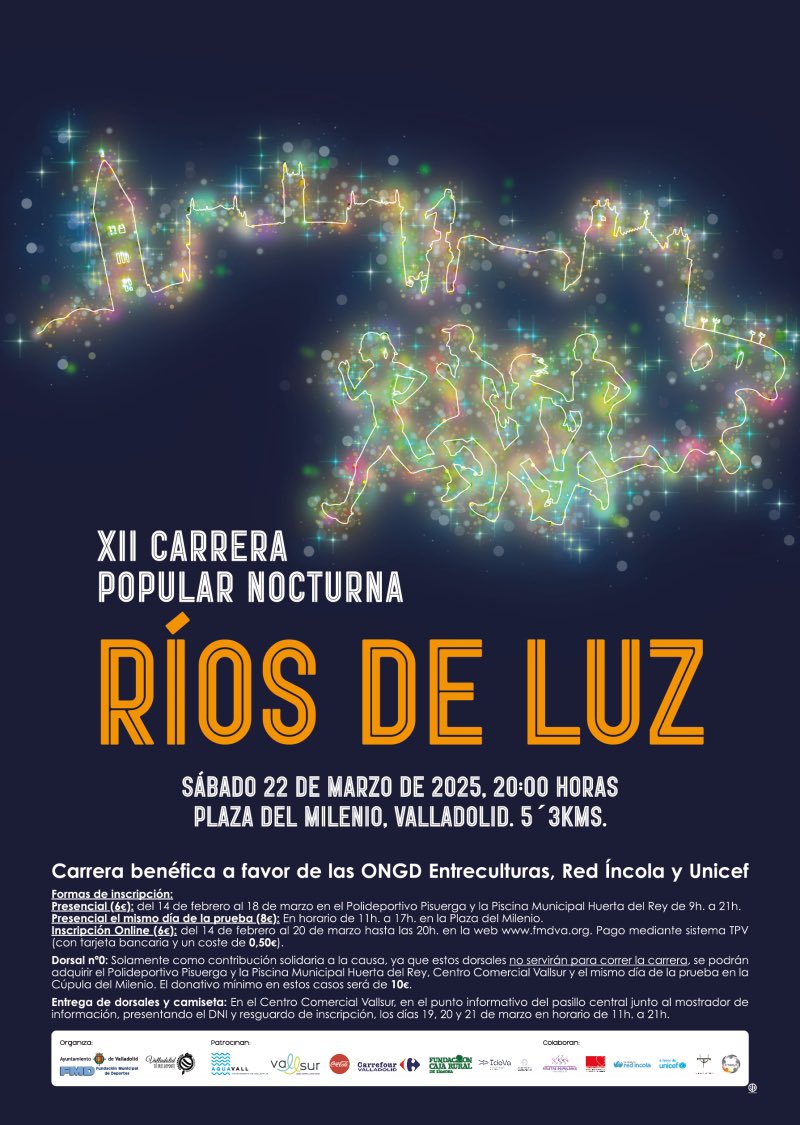 PoliciaMV's tweet photo. 🚨🚨
Se suspende la “XII Carrera Ríos de Luz" debido al temporal que está sufriendo Valladolid 🌧️ y en prevención de posibles incidencias. 

#Prevención  
☎️092 👮🏼‍♂️

@AyuntamientoVLL https://t.co/qPw6Jjb3wA