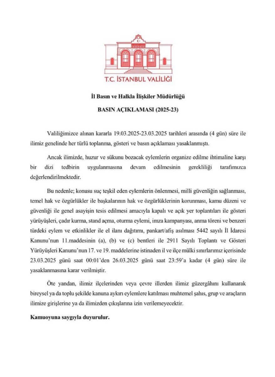 tengrimiz2's tweet photo. #SonDakika
80 darbesinden beri ilk kez İstanbul’a giriş yasağı getirildi. https://t.co/gYd6dlITMW