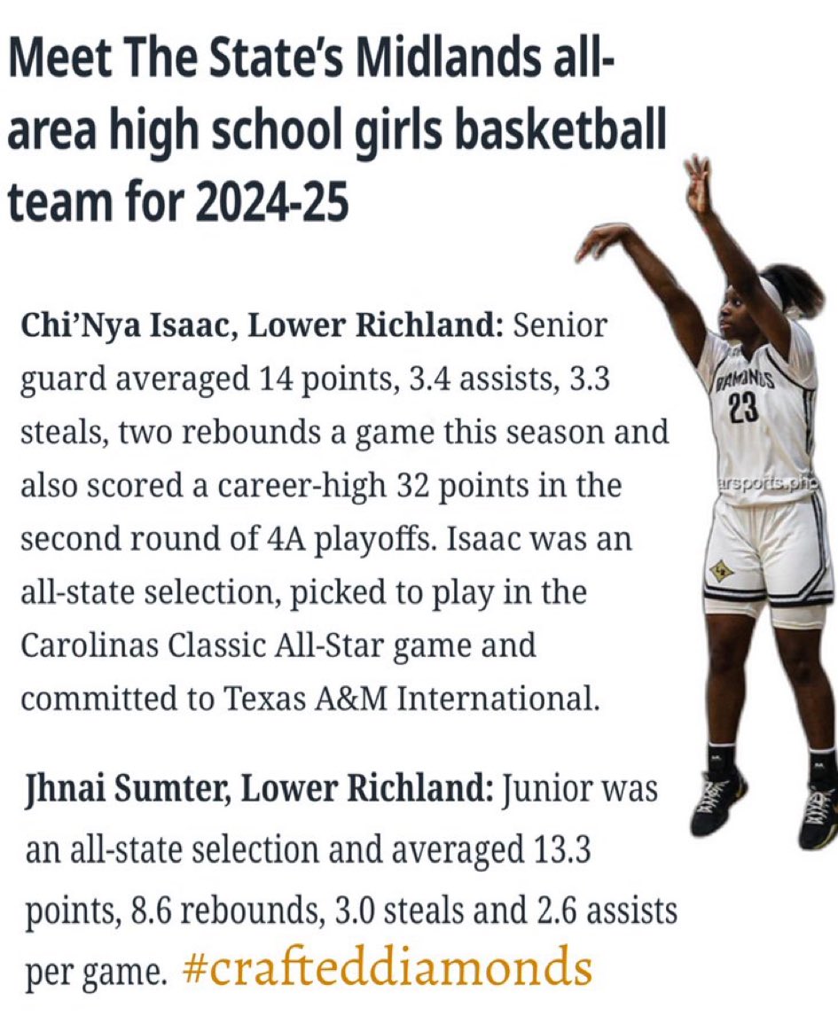 Lower Richland Athletics (@lrhathletics) on Twitter photo Congratulations to Chi’Nya Isaac & Jhnai Sumter for their Midlands All-State selection! <a href="/LadyDiamondWBB/">Lower Richland High School Diamond WBB</a> <a href="/lrhsdhornets/">Lower Richland High School</a> Congratulations to Chi’Nya Isaac & Jhnai Sumter for their Midlands All-State selection! <a href="/LadyDiamondWBB/">Lower Richland High School Diamond WBB</a> <a href="/lrhsdhornets/">Lower Richland High School</a>