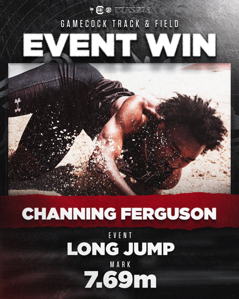 Channing jumps a new wind-legal PR in the long jump (7.69m) for the W on Senior Day 🤙