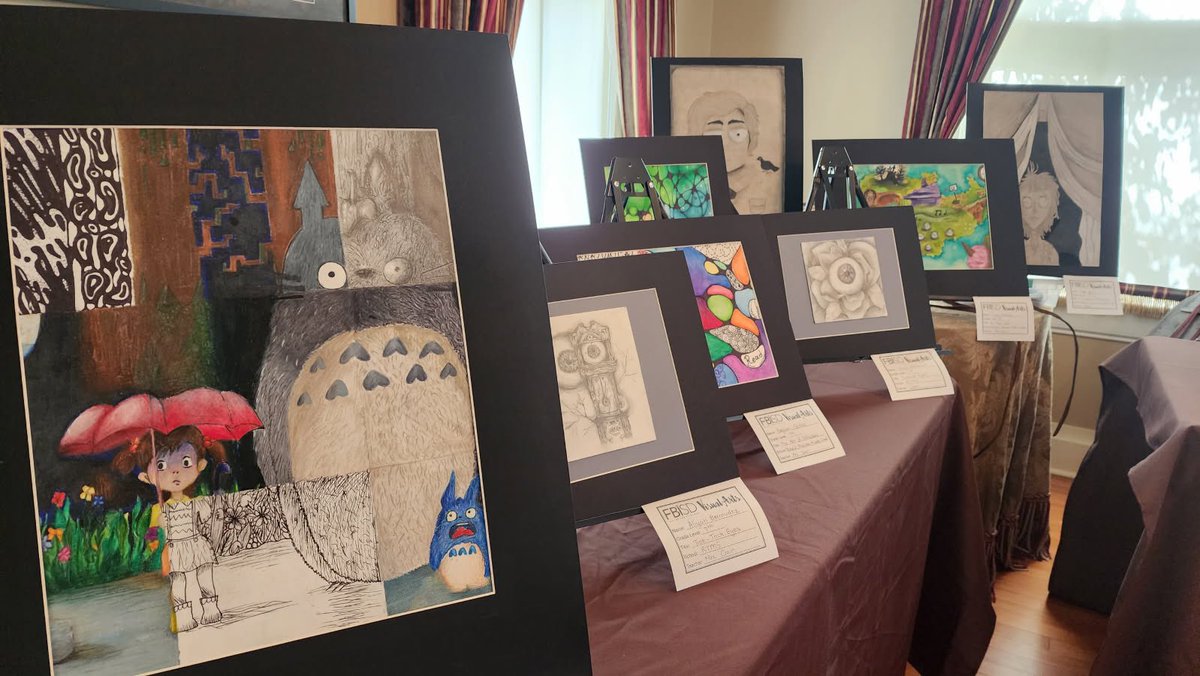 If you are near Kitty Hollow Park this
afternoon, check out the Dew Heritage
Center. They are showcasing student artwork this weekend for Youth Art Month this weekend! 💛💜🎨
 <a href="/RTMSThundercats/">Ronald Thornton Middle School</a> <a href="/thunderificatz/">Christine Jackson</a>