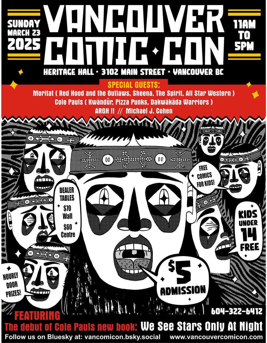 The city is doing work on the roof for the next two months so there’s going to be scaffolding outside the building tomorrow, but the show is still happening inside!