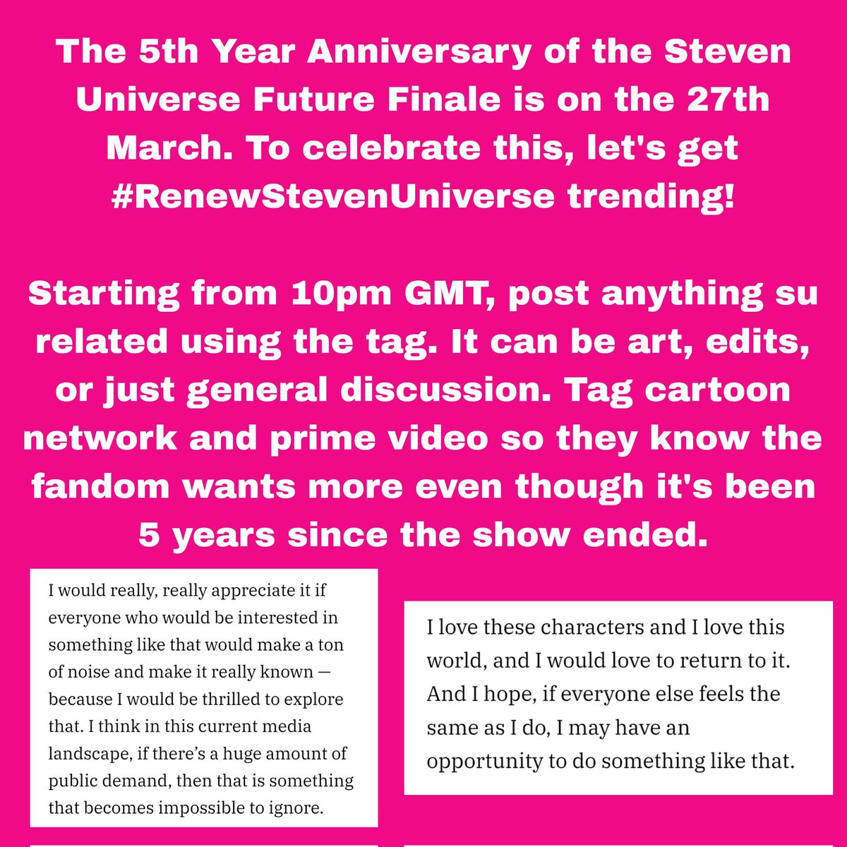 polypearIs's tweet image. Please retweet! #RenewStevenUniverse