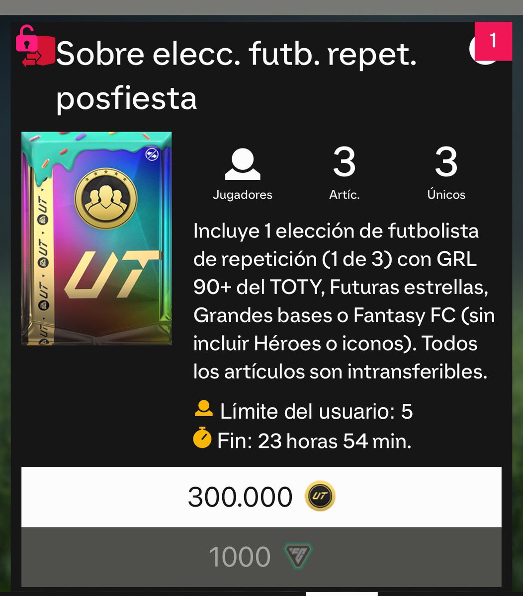 kirlos_trading's tweet photo. 🚨SORTEO PLAYER PICK +90 🔥

➡️ 10% Probabilidad de TOTY 🔵

- Sigue a @kirlos_trading 
- Like y RT 🔁

🍀🍀🍀 https://t.co/p3tr7hkv79