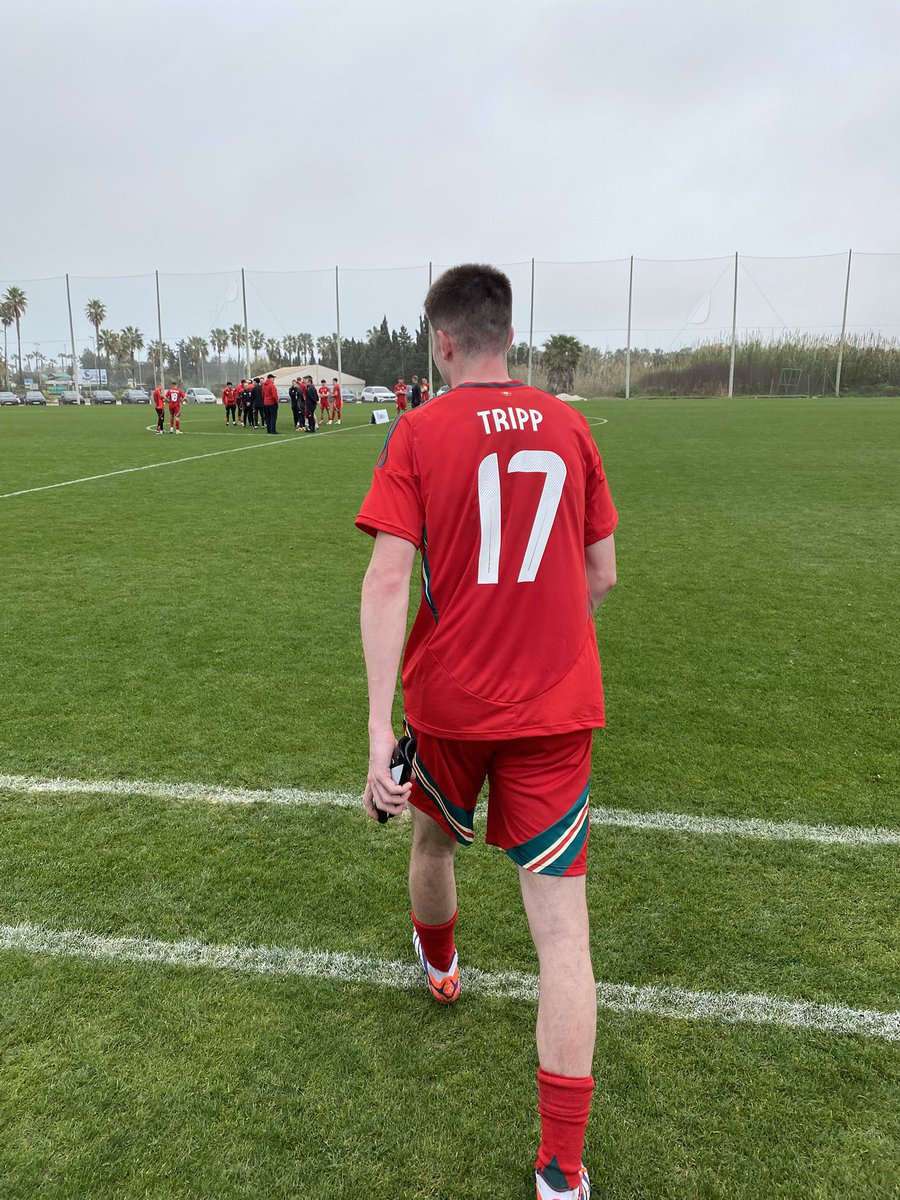 So proud… Wales U21 debut! What a moment!
