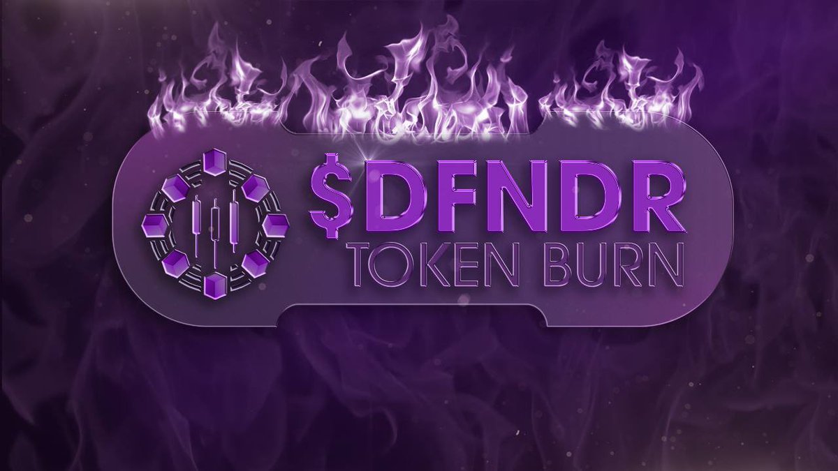🔥We are resuming token burns, and another 200,000 $DFNDR tokens have just been burned!

Burn Tx: etherscan.io/tx/0xb109bfb31…