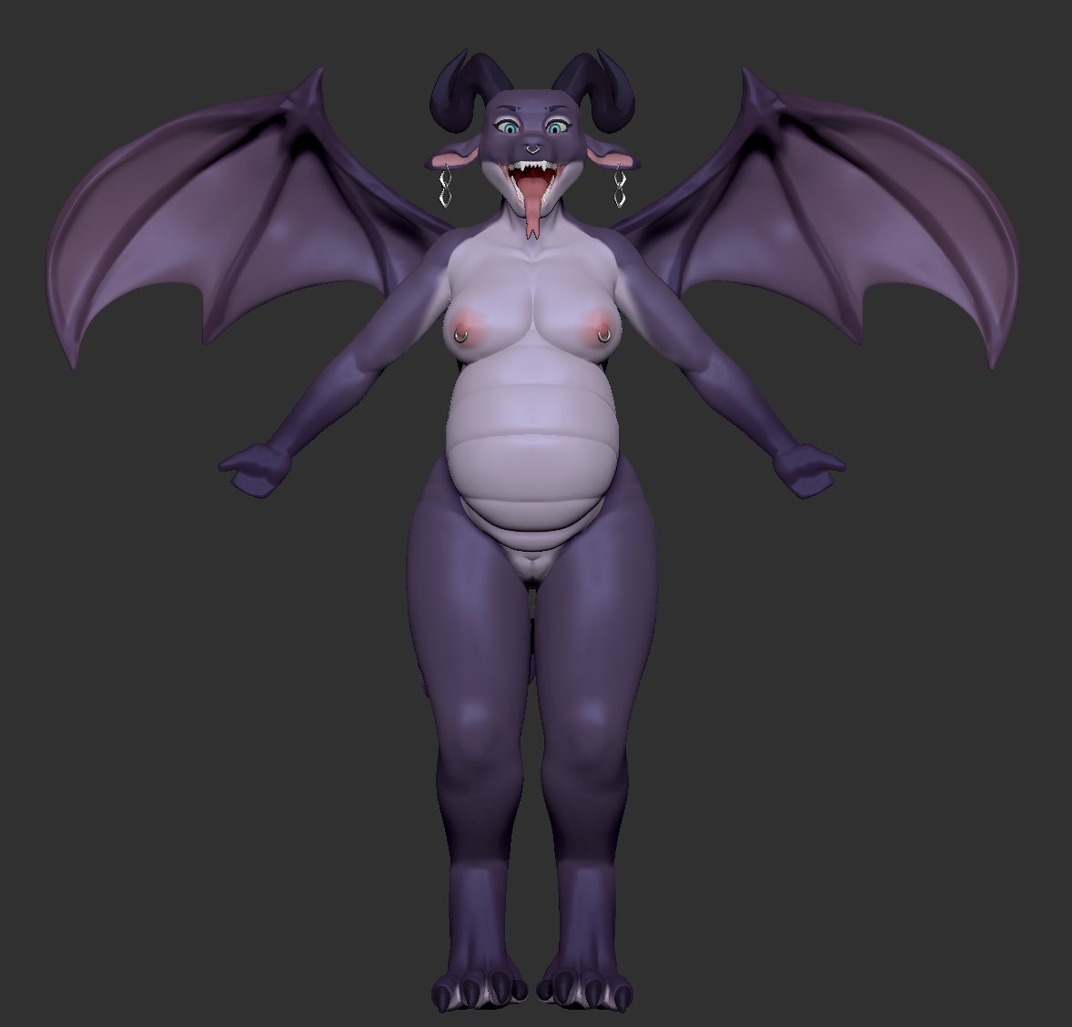 WIP Demon Dragoness Sculpt!

Perhaps som fatal unwilling vore animations with my own characters are in order? :3

#3dart