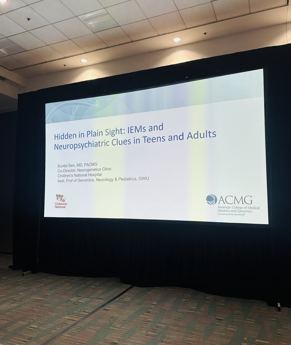 Grateful to present with an expert crew at #ACMGMtg25 ! Inborn errors of metabolism in adults often hide in plain sight, mistaken for routine diagnoses. It’s time to sharpen our lens, empower the workforce, and turn anomalies into answers. <a href="/TheACMG/">ACMG</a> <a href="/SIMDtweets/">SIMD</a> <a href="/ChildrensNatl/">Children's National Hospital 🏥</a>