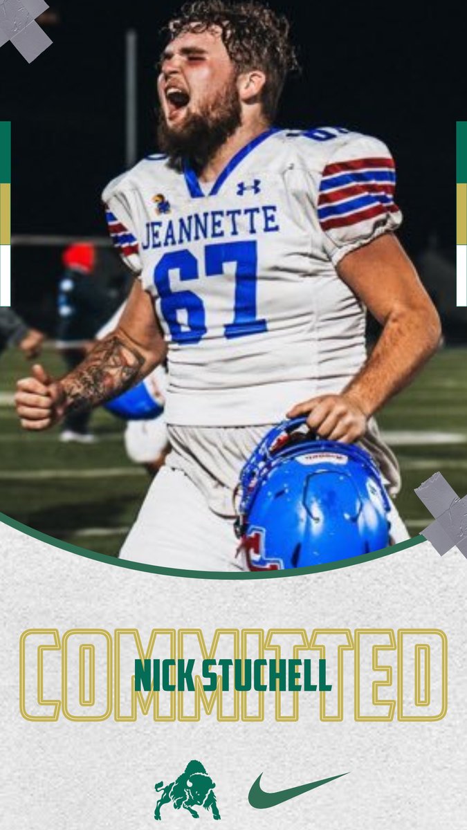 Welcome Nick Stuchell to the Bison Football Family!