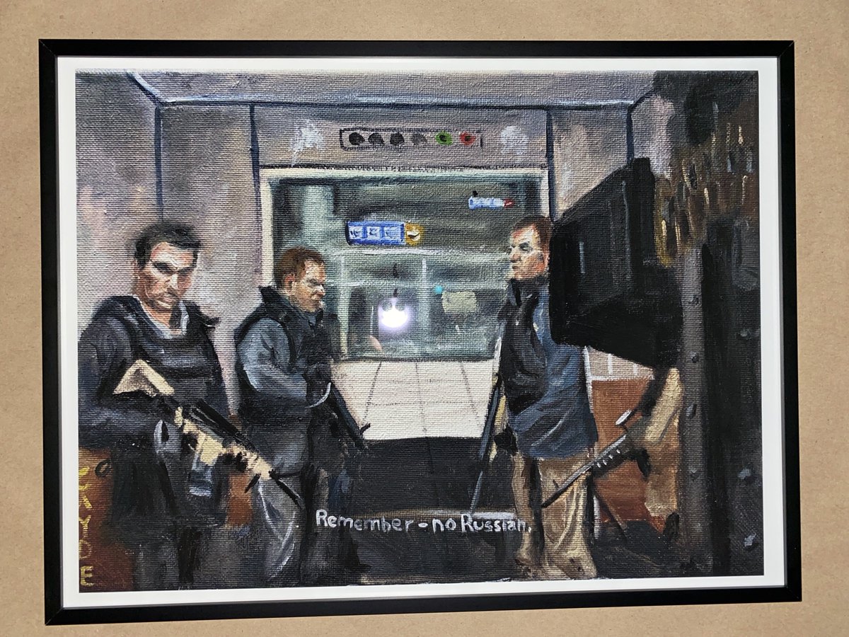 Finally got a frame for my sick painting print. Courtesy of <a href="/caydeplanet/">Cayde.wav</a>.