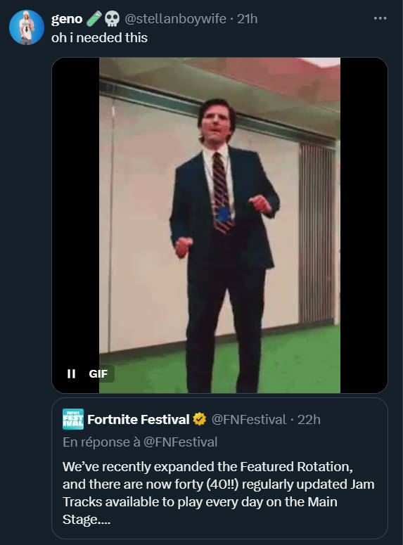 LLEF_Blank's tweet photo. fortnite mf be like "pwease take our game seriously. It's not just a mediocre meme game, pwease take us seriously."

Meanwhile, reaction to taking 100 things off a shit shop for Fomo purposes: https://t.co/DOBVCb4a1y
