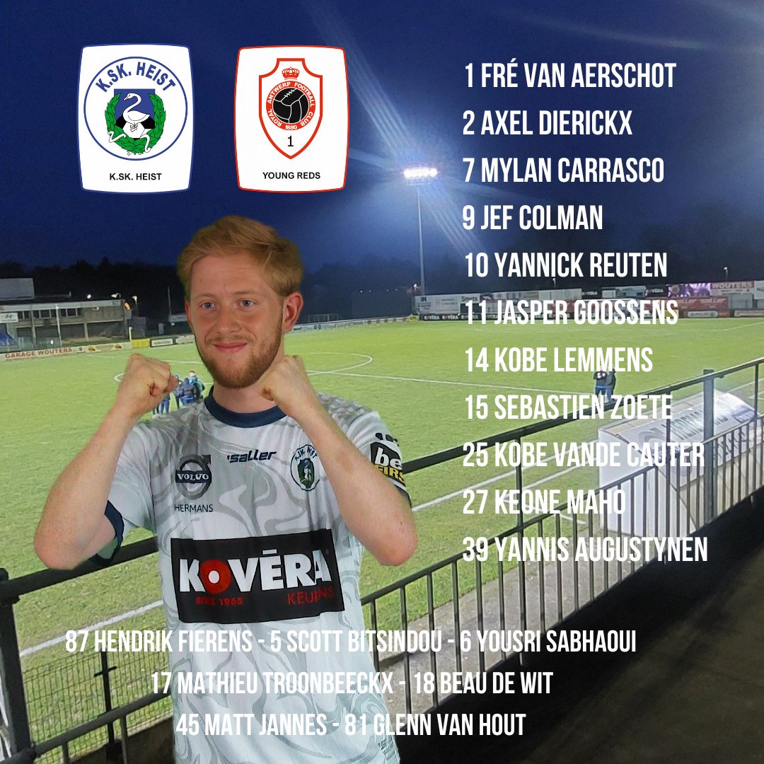 KSKHeist2948's tweet photo. KSK Heist - R Antwerp FC B
#KSKHeist #RAntwerpFCB #Antwerp #YoungReds #KSKHeistRAntwerpFCB #HeistAntwerp #HEIANT #1eAfdelingVV #1eAfdelingVoetbalVlaanderen #Matchday #Gameday #competitie #enallemaalsamen #HeistopdenBerg #hodb https://t.co/ZAXMJuMxHj