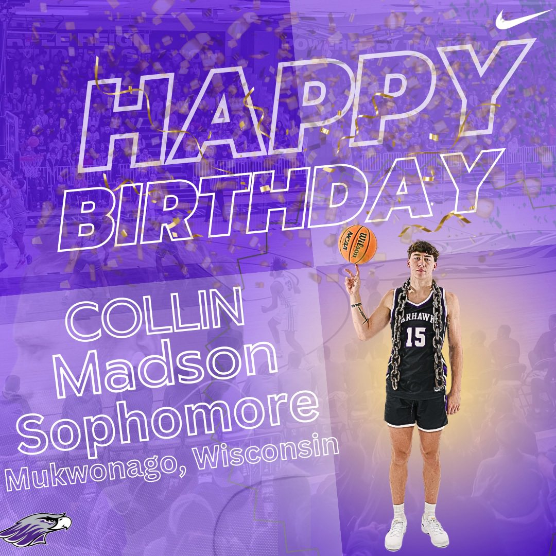 Happy Birthday to Sophomore Guard, Collin Madson  🎊🎂‼️

#DG4 #d3hoops #poweredbytradition