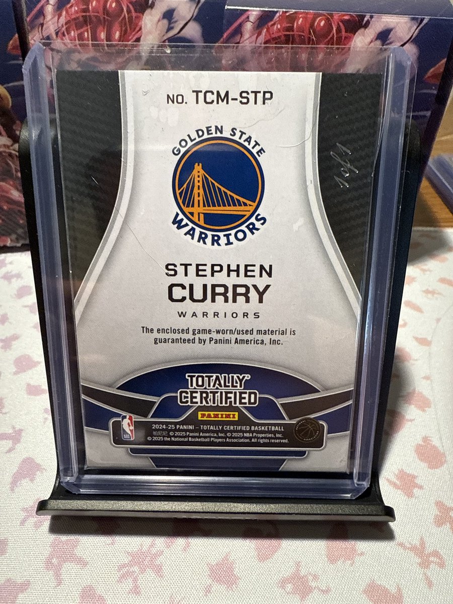 0xPompeii's tweet image. Hit a 1/1 game worn NBA logo of curry 🔥