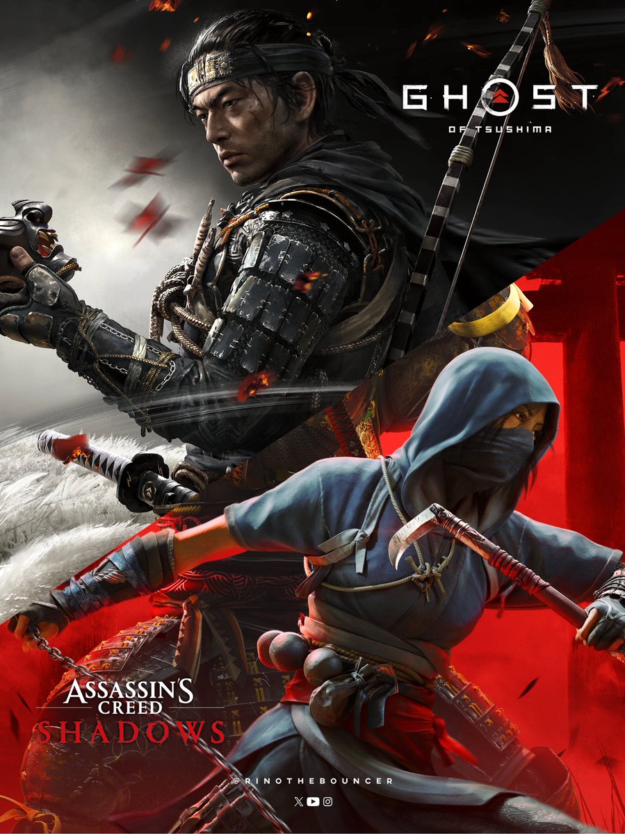 RinoTheBouncer's tweet image. QUESTION: Which one is a better game?🚀

✅Ghost of Tsushima
✅Assassin’s Creed Shadows

Let’s go!😎