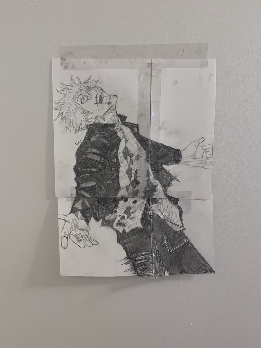 sskeetoo's tweet photo. Satoru Gojo drawing Jujutsu Kaisen #GojoSatoru #satorugojo #jjk #JujutsuKaisen #drawings #artwork #fanart #viral #FYP https://t.co/Z2V4RgDgKi