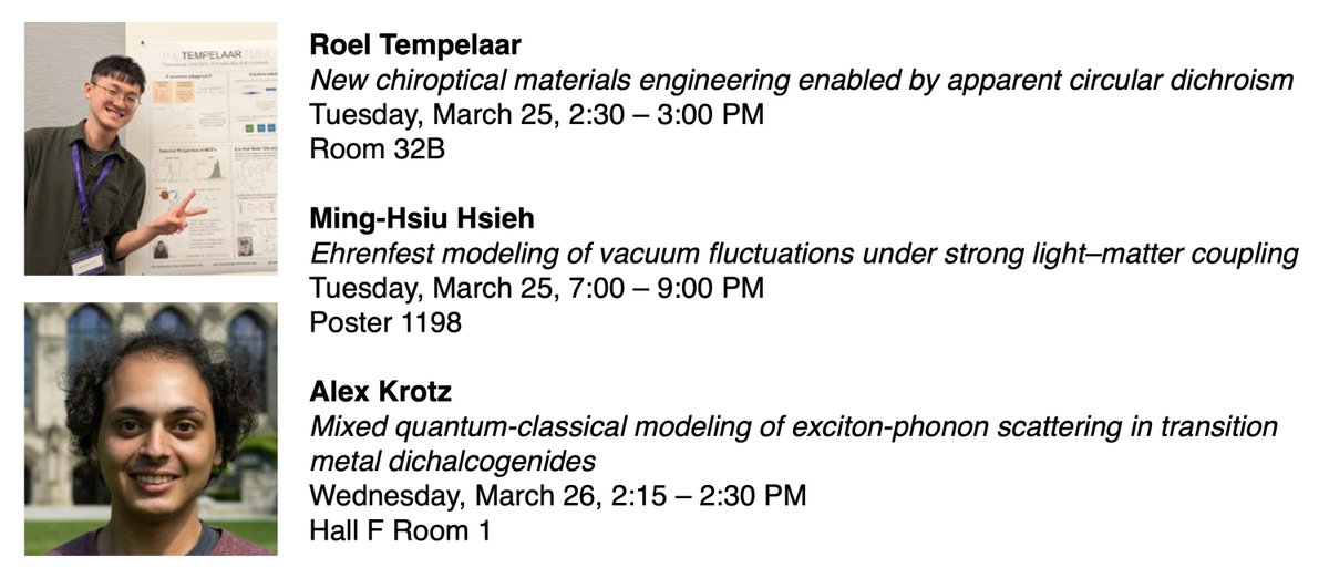 Tempelaar Team (@tempelaarteam) on Twitter photo Catch the Team at #ACSSpring2025 in San Diego!
@alex_krotz <a href="/NUChemistry/">Northwestern Chemistry</a> <a href="/CMQTnu/">CMQT - Center for Molecular Quantum Transduction</a> <a href="/AmerChemSociety/">American Chemical Society</a> Catch the Team at #ACSSpring2025 in San Diego!
@alex_krotz <a href="/NUChemistry/">Northwestern Chemistry</a> <a href="/CMQTnu/">CMQT - Center for Molecular Quantum Transduction</a> <a href="/AmerChemSociety/">American Chemical Society</a>