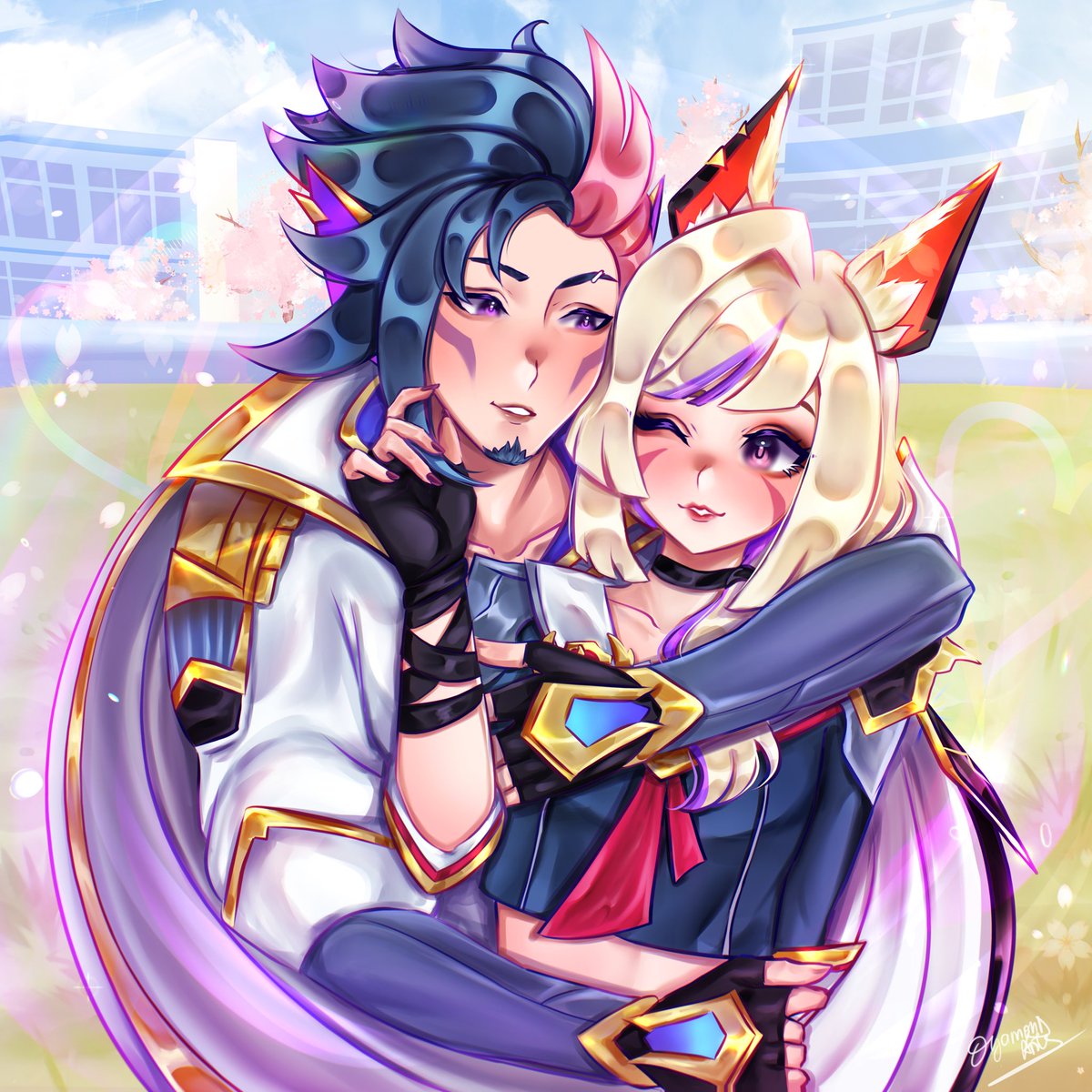 DYAMONDARTS's tweet image. Battle Academia Rakan and Xayah fan art
I hope you like it!
#battleacademiarakan #battleacademiaxayah #rakan #xayah #artoflegends