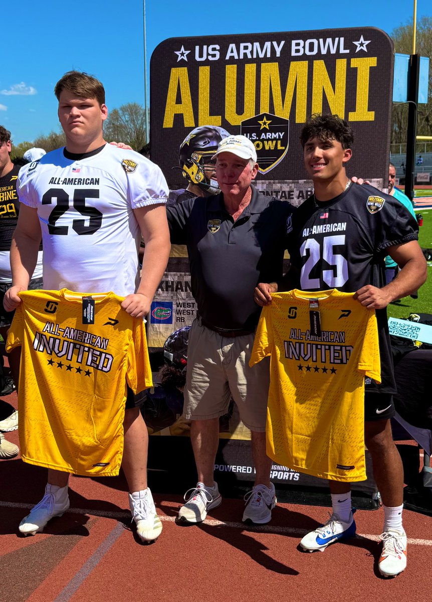 Grant Kitchens (@grantkitchens1) on Twitter photo AGTG!! Blessed for being 1 of the 2 selected to play in the
U.S Army All-American bowl in Frisco, TX. LETS GO!!!!
<a href="/USArmyBowl/">Military Appreciation Bowl Week</a> <a href="/SportCoatNA/">SportCoat</a> <a href="/LawrencHopkins/">Lawrence Hopkins</a> <a href="/247Sports/">247Sports</a> <a href="/samspiegs/">Sam Spiegelman</a> <a href="/CoachTylerFunk/">Tyler Funk</a> <a href="/ArmyBowlCombine/">USArmyBowlCombine</a>
<a href="/GregCooperUSA/">Natl Sales Director | Military Appreciation Bowl</a> <a href="/joeray36/">Joe Ray</a> <a href="/Thescottlashley/">Scott Lashley</a> <a href="/ScottLashleyPRF/">SLP athlete</a> AGTG!! Blessed for being 1 of the 2 selected to play in the
U.S Army All-American bowl in Frisco, TX. LETS GO!!!!
<a href="/USArmyBowl/">Military Appreciation Bowl Week</a> <a href="/SportCoatNA/">SportCoat</a> <a href="/LawrencHopkins/">Lawrence Hopkins</a> <a href="/247Sports/">247Sports</a> <a href="/samspiegs/">Sam Spiegelman</a> <a href="/CoachTylerFunk/">Tyler Funk</a> <a href="/ArmyBowlCombine/">USArmyBowlCombine</a>
<a href="/GregCooperUSA/">Natl Sales Director | Military Appreciation Bowl</a> <a href="/joeray36/">Joe Ray</a> <a href="/Thescottlashley/">Scott Lashley</a> <a href="/ScottLashleyPRF/">SLP athlete</a>