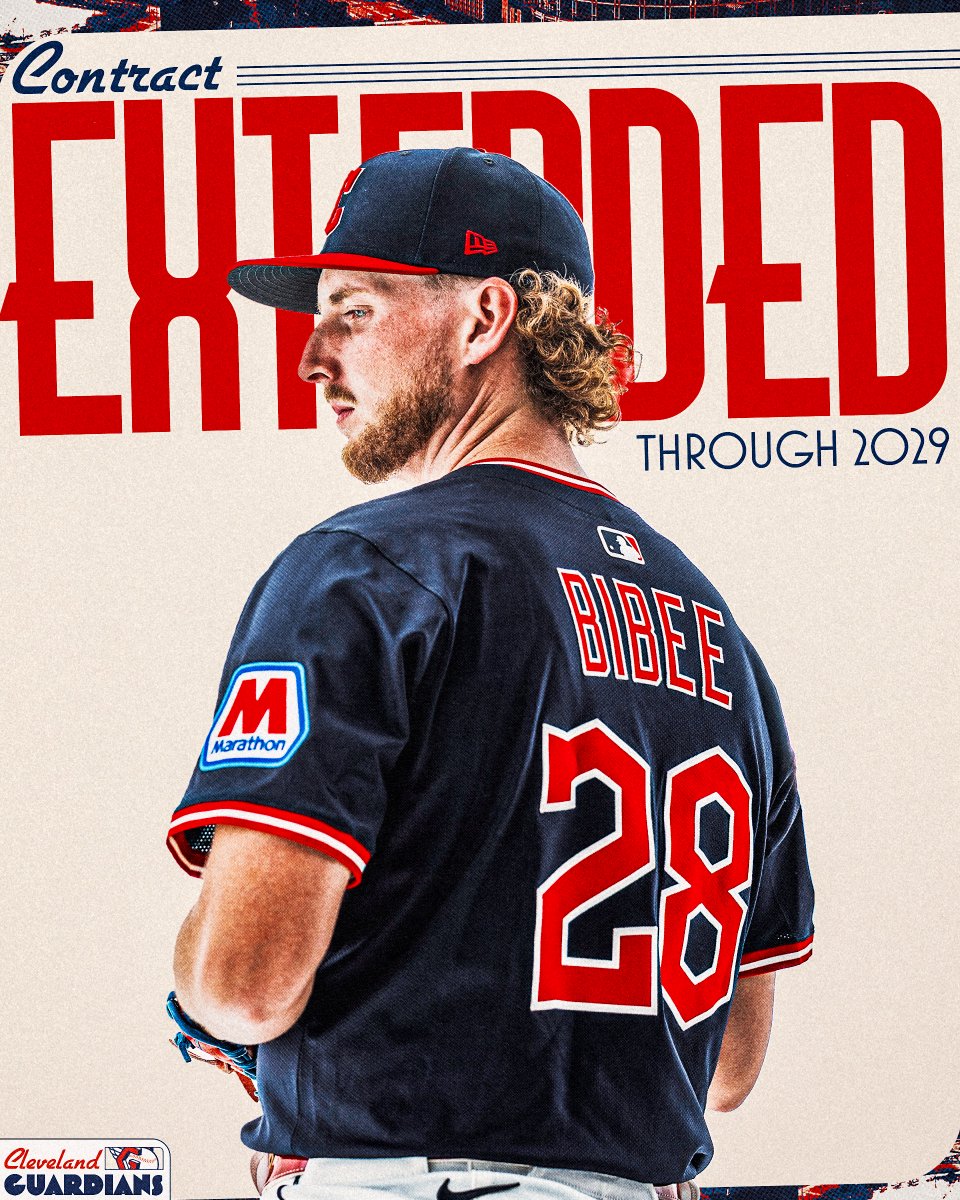 We have some news out of Goodyear. 🗞️

We have extended RHP Tanner Bibee's contract through 2029, with a club option for 2030.

#GuardsBall