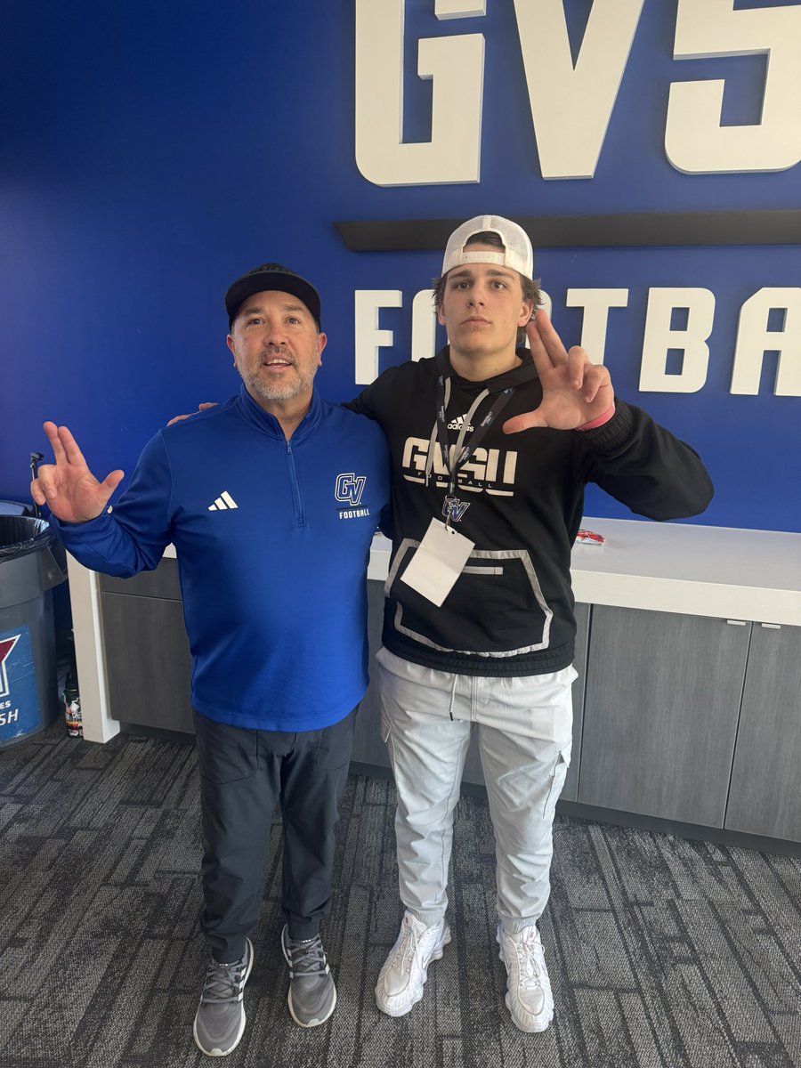 Joe Thole (@joethole5) on Twitter photo Had a great time at GVSU! Thank you <a href="/CoachShoeGVSU/">Ian Shoemaker</a> for the invitation. <a href="/CoachWooster/">Scott Wooster</a> <a href="/WestSideQBs/">West Side Quarterbacks</a> <a href="/MSSailorFball/">MSHSailor๐๐บ๐ธโ๏ธ</a> <a href="/AllenTrieu/">Allen Trieu</a> <a href="/TheD_Zone/">The D Zone</a> <a href="/QBHitList/">QBHitList.com</a> Had a great time at GVSU! Thank you <a href="/CoachShoeGVSU/">Ian Shoemaker</a> for the invitation. <a href="/CoachWooster/">Scott Wooster</a> <a href="/WestSideQBs/">West Side Quarterbacks</a> <a href="/MSSailorFball/">MSHSailor๐๐บ๐ธโ๏ธ</a> <a href="/AllenTrieu/">Allen Trieu</a> <a href="/TheD_Zone/">The D Zone</a> <a href="/QBHitList/">QBHitList.com</a>