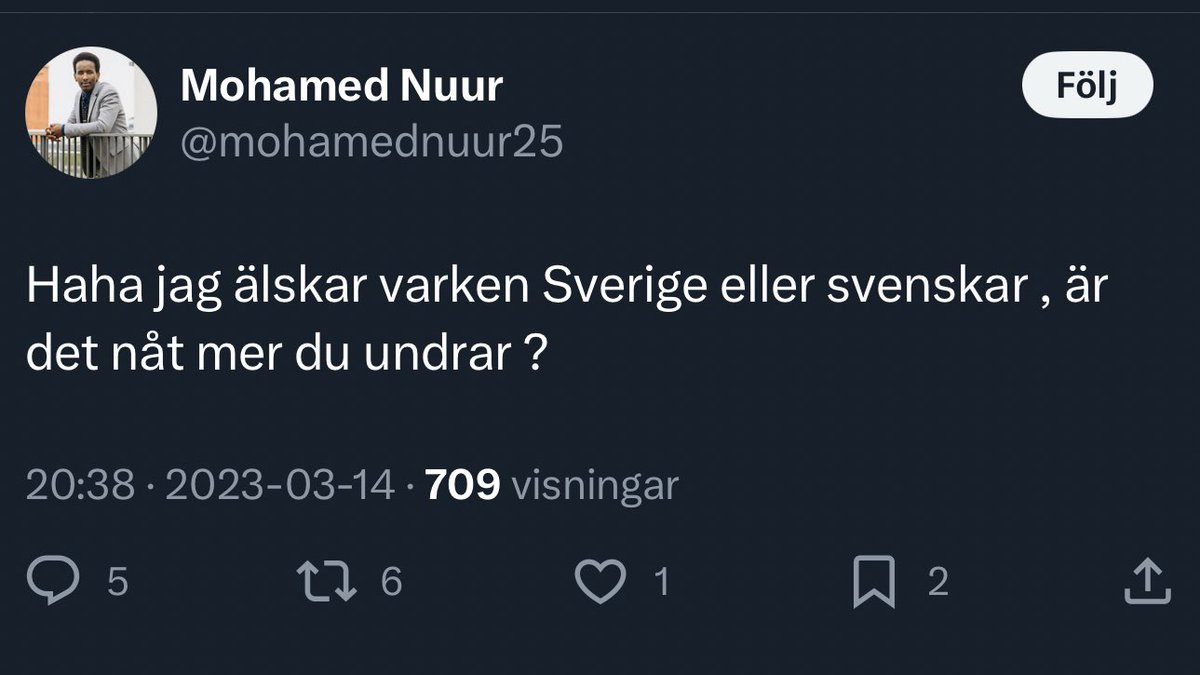 Har du börjat älska Sverige nu?