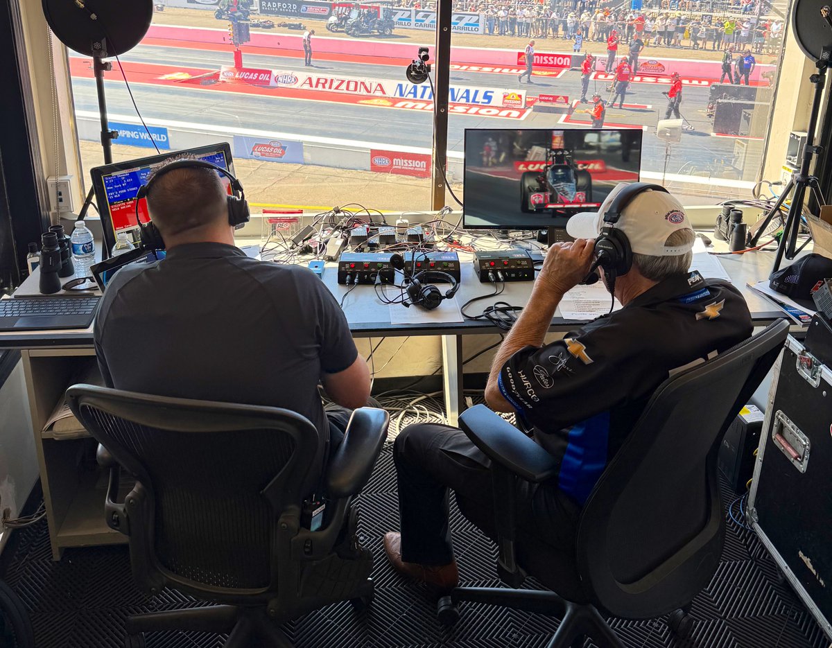 NHRA (@nhra) on Twitter photo Who noticed a familiar voice in the booth?! The 🐐 live in-venue and on nhra.tv!
Good to have you, <a href="/JohnForce_FC/">John Force</a>! Who noticed a familiar voice in the booth?! The 🐐 live in-venue and on nhra.tv!
Good to have you, <a href="/JohnForce_FC/">John Force</a>!