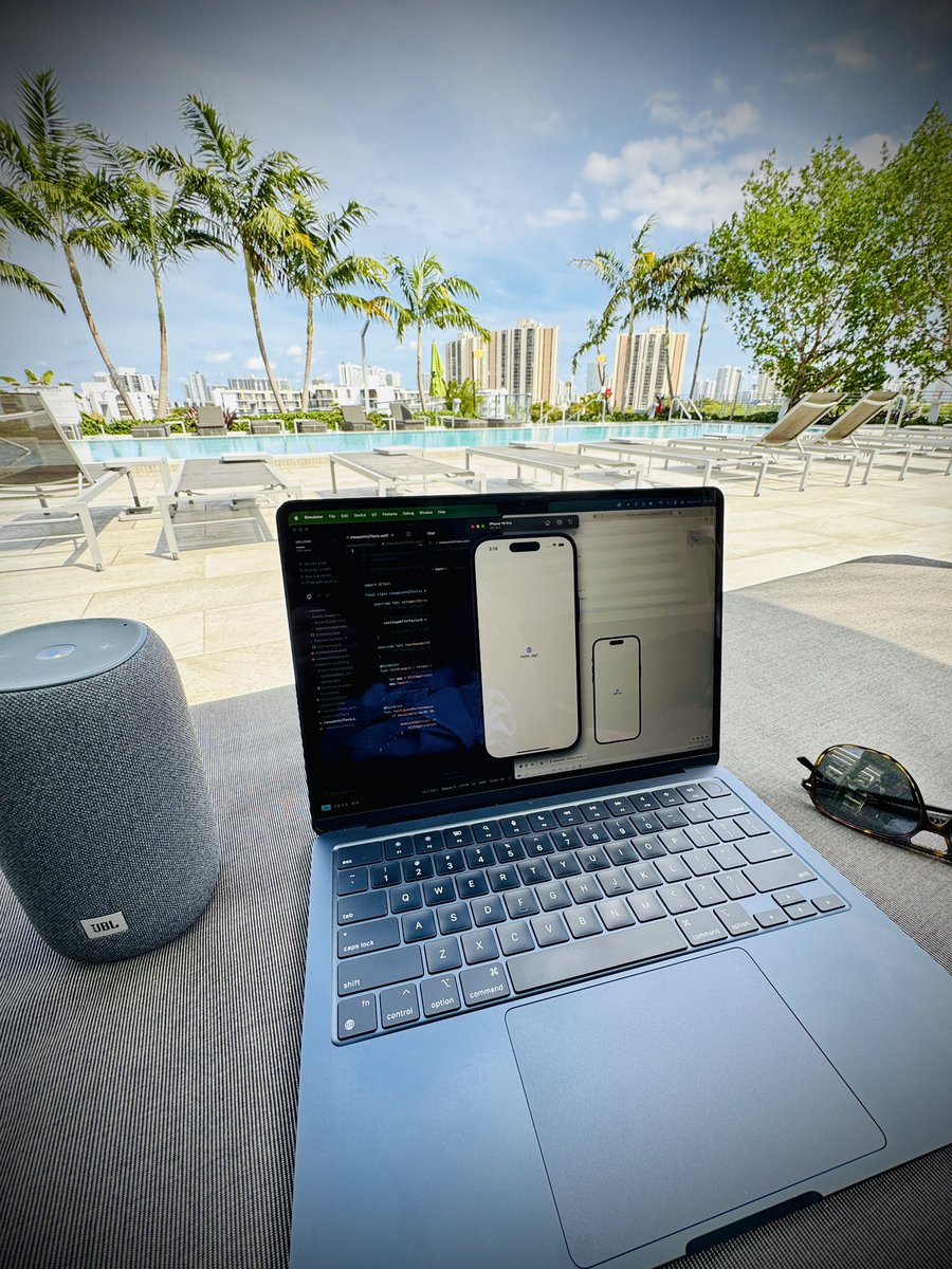 Vibe coding an iOS app poolside today. Feeding Xcode projects into Cursor to explore prompt-based engineering for native mobile instead of another boring web dashboard. Cool vibes, better code. <a href="/cursor_ai/">Cursor</a> <a href="/superwhisperapp/">superwhisper</a> #vibecoding