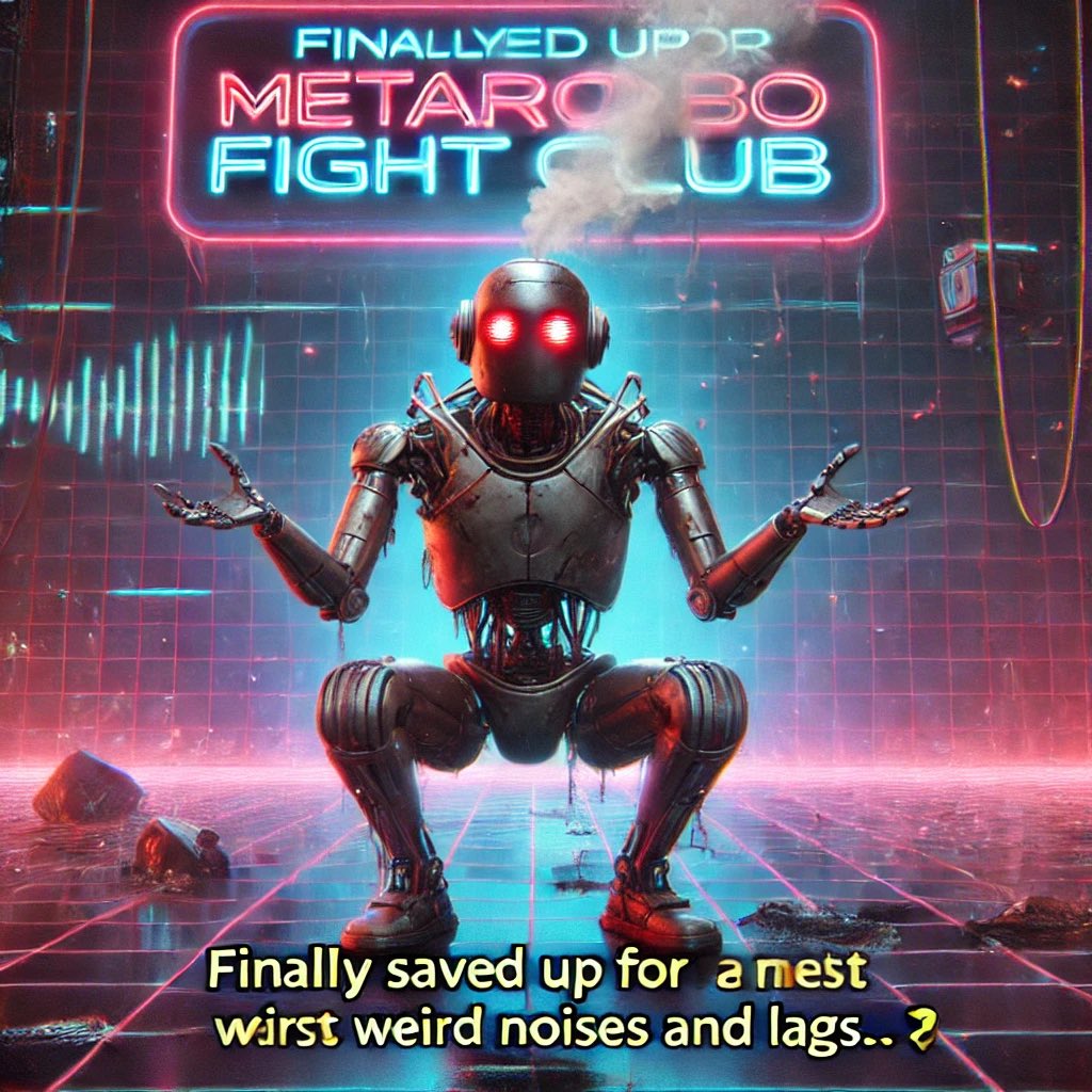 MetaroboFC's tweet photo. The world is watching. The stakes are high. Will you rise or fall? RoboRevolution #NextGenCombat #VirtualCombat #MechaMelee #CyberArena #RobotRiot https://t.co/UC0HJo6FEb
