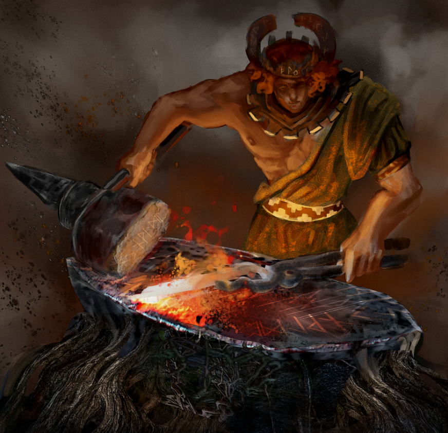 artnobuddy's tweet photo. Son of the nameless blacksmith deity
the god of the forge, hearth, and home.

"Would normally link to one's homeland, only the curse of the Undead has distorted its power, redirecting casters to a bonfire. Or perhaps for Undead, this serves as home?" - Homeward, DS1 https://t.co/xpUD2WqnEb