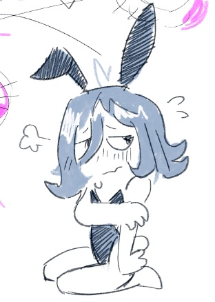 koma_inthecoma's tweet image. #ClinicalTrialFanart #ClinicalTrialGame 

angel bunny suit just cus i needed a break from doin comms