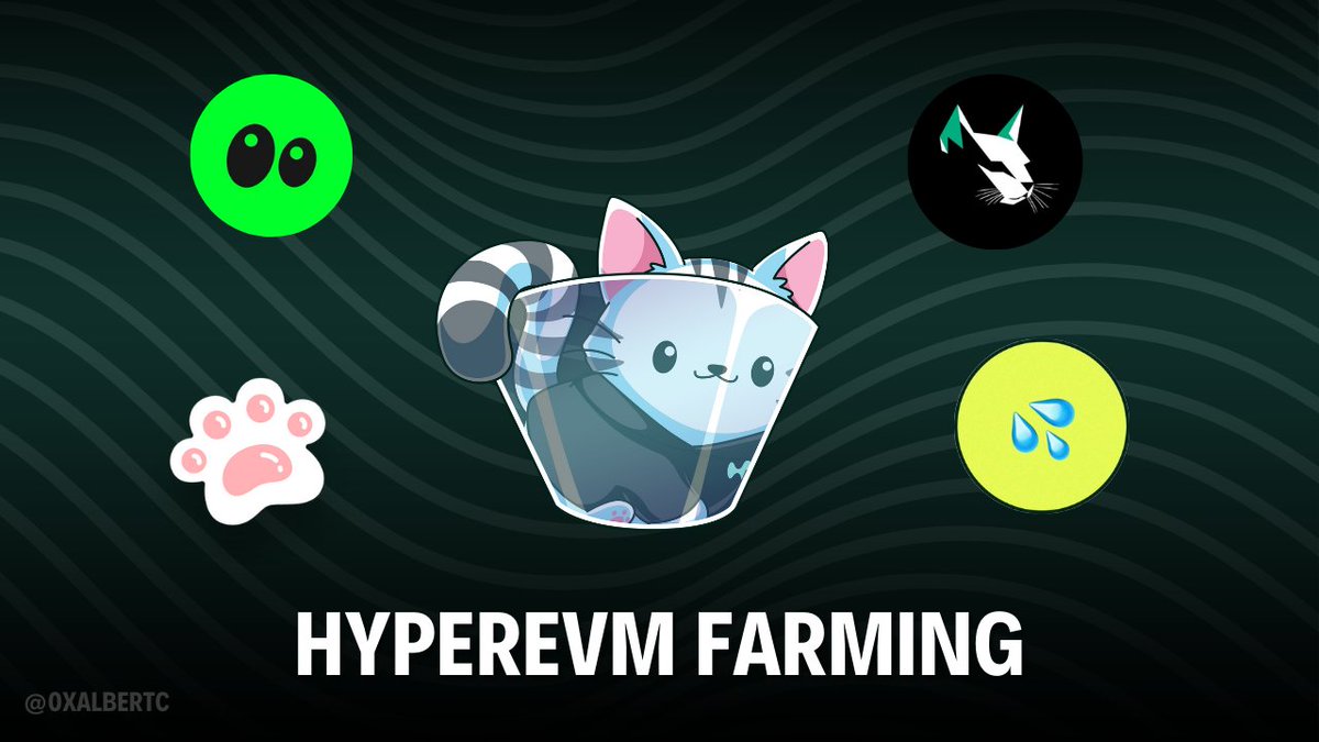 0xAlbertC's tweet image. Cada vez son más los rumores de un segundo airdrop en @HyperliquidX 

Y muy pocos le están prestando atención.

Hoy te enseño algunas de mis rutinas de farmeo por la HyperEVM🤫

Dentro hilo🧵