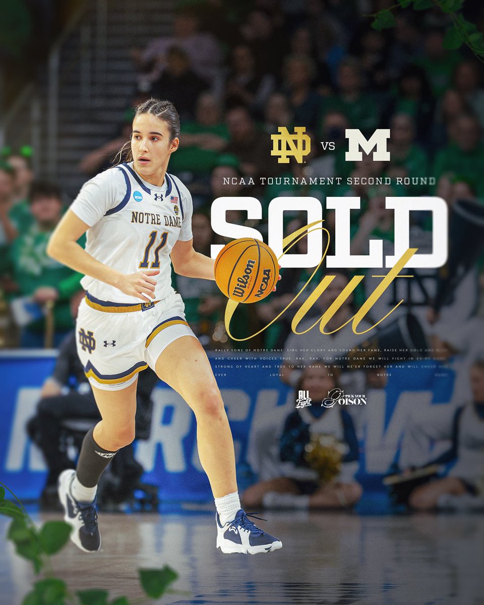 no empty seats, no holding back

SOLD OUT. 1PM. ABC.

let’s keep dancing 

#GoIrish