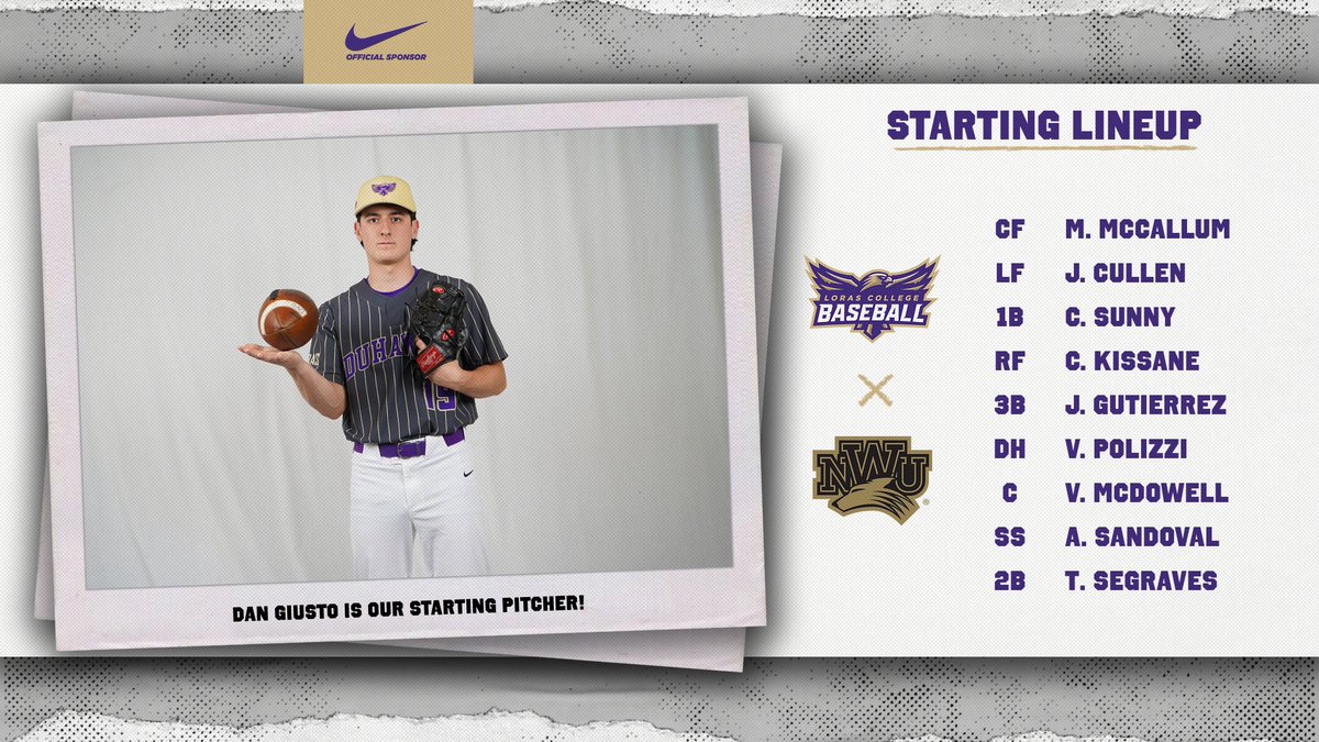 Game 2⃣ starters are ready 💪

Our starting pitcher is, Dan Giusto!

#GoDuhawks | #RollRiversBSB | #D3Baseball