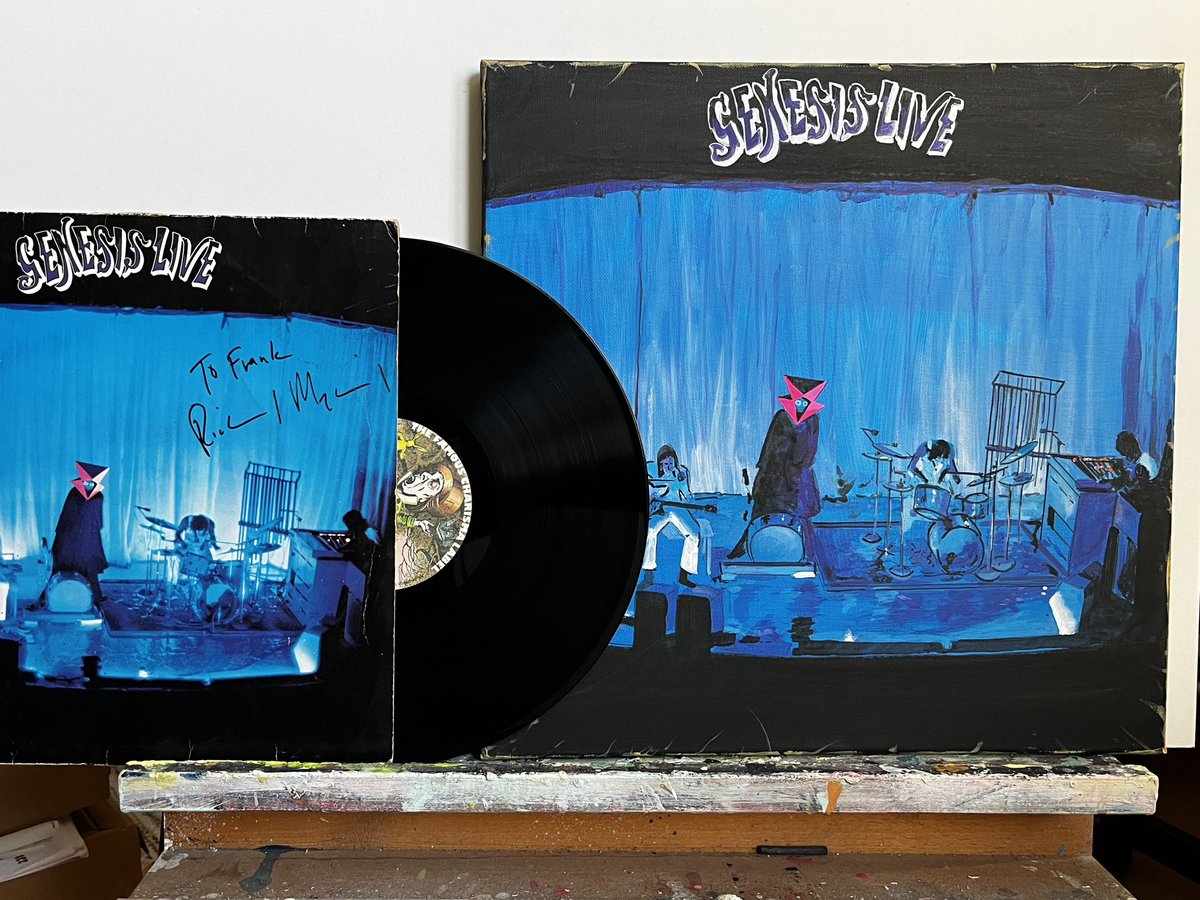 Grabowski_Frank's tweet image. 666….One of the paintings for my upcoming exhibition at The Musical Box concerts in Utrecht, Bochum, Mannheim and Bremen is based on the iconic album Genesis live.