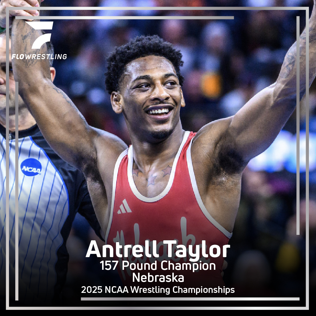 FloWrestling's tweet image. BACK-TO-BACK HUSKER CHAMPS!

Antrell Taylor wins the 157-pound title with a 4-2 victory over Joey Blaze.

Coverage presented by @CKAwrestling