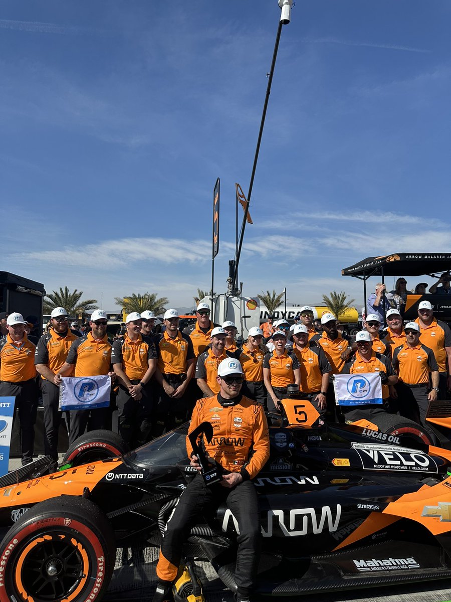 earned ourselves the best view for tomorrow. <a href="/ArrowMcLaren/">Arrow McLaren IndyCar Team</a>