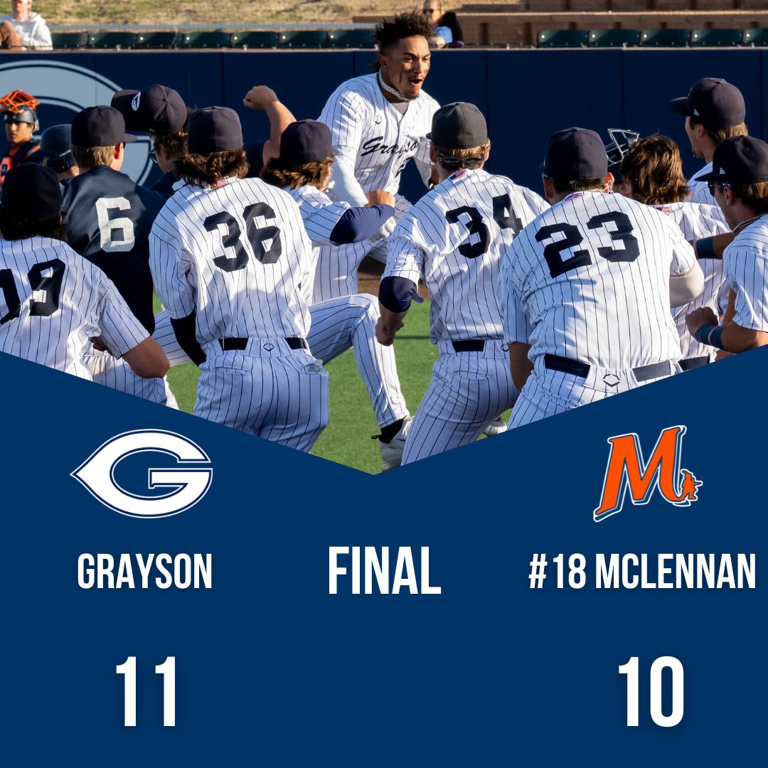 Grayson Baseball (@graysonbaseball) on Twitter photo GAME TWO WALK-OFF WINNERS! #GWAY   
-Nik Sanders: 1-3, HR, 3 RBI, 2 BB (Game winner) 
-Boston Lee: 3-4, HR, RBI 
-Austin Godwin: 3-4, RBI 
-Chase Womack: 2-3, HR, 2 RBI (Tied game in 7th) 
-Brandon Creek: 2-4  
-Caleb Hoover, Sloan Barrett, Kain Sanchez: RBI each GAME TWO WALK-OFF WINNERS! #GWAY   
-Nik Sanders: 1-3, HR, 3 RBI, 2 BB (Game winner) 
-Boston Lee: 3-4, HR, RBI 
-Austin Godwin: 3-4, RBI 
-Chase Womack: 2-3, HR, 2 RBI (Tied game in 7th) 
-Brandon Creek: 2-4  
-Caleb Hoover, Sloan Barrett, Kain Sanchez: RBI each