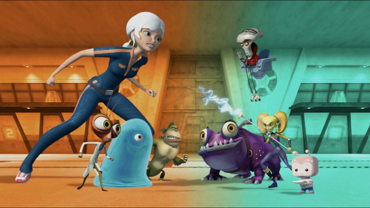 12 years ago today, the 'Monsters Vs. Aliens' TV series premiered on  Nickelodeon.