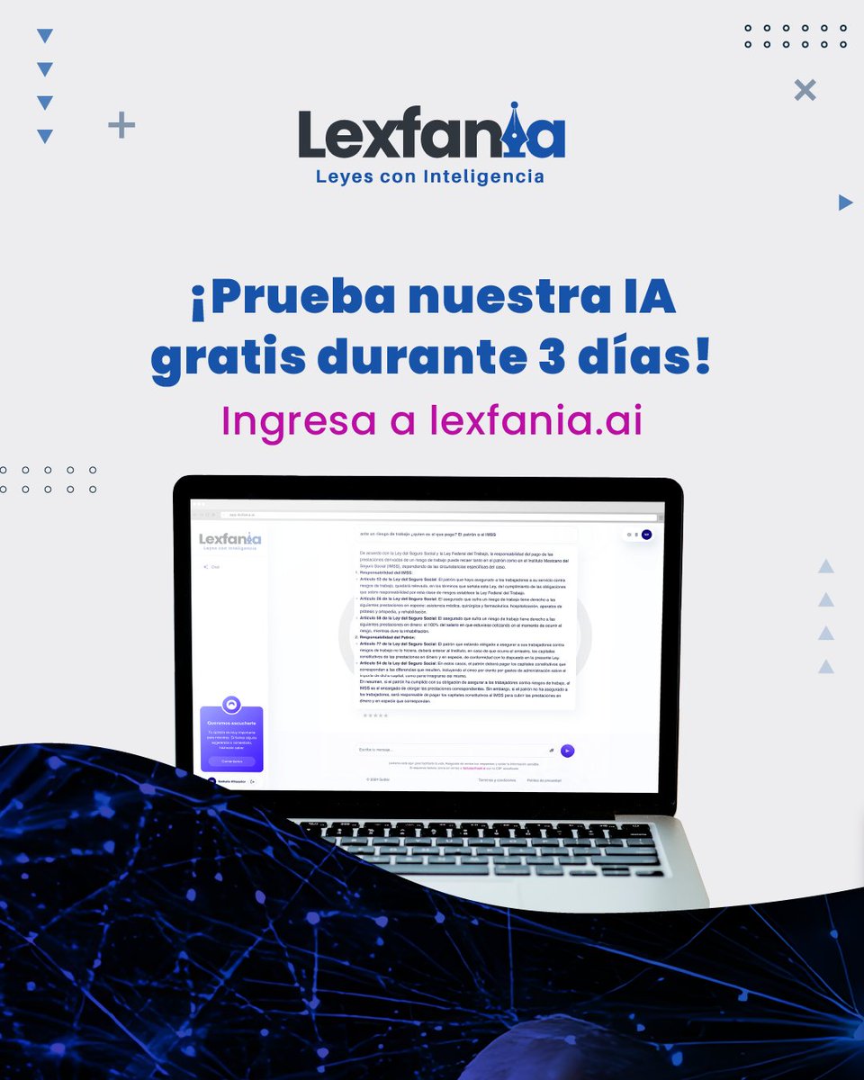 En una era llena de información es importante tener acceso a información confiable y actualizada: ahora con Lexfania puedes lograrlo.
Comenta "Lexfania" y obtén una prueba gratuita de 3 días y mantente al tanto de las nuevas leyes y reformas:  lexfania.ai