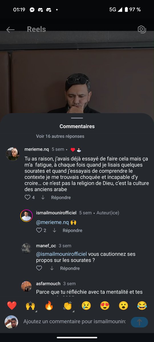 ArobaseNoh's tweet photo. Ismaėl Mounir dit "je pense quitter I'islam" une parole digne de l'apostasie et valide les propos d'une femme disant que le Coran n'est que culture arabe. Là, il se dépasse... 

 Qu'Allah nous guide et nous préserve. https://t.co/cd42XTtVL9