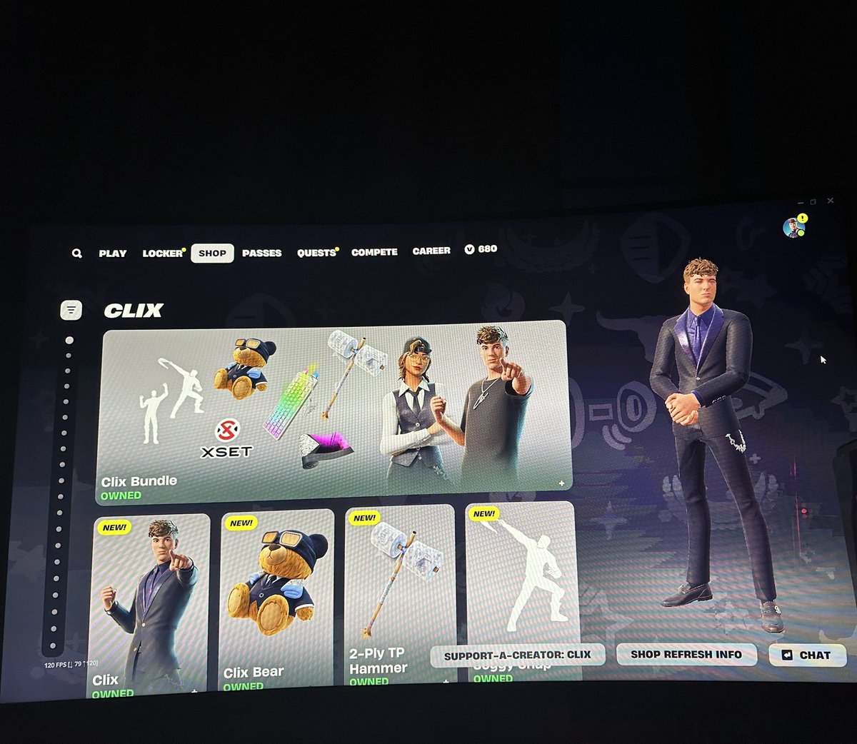 Quizzontwitch's tweet photo. @Clix @Fortnite https://t.co/BeIJh3OYyQ