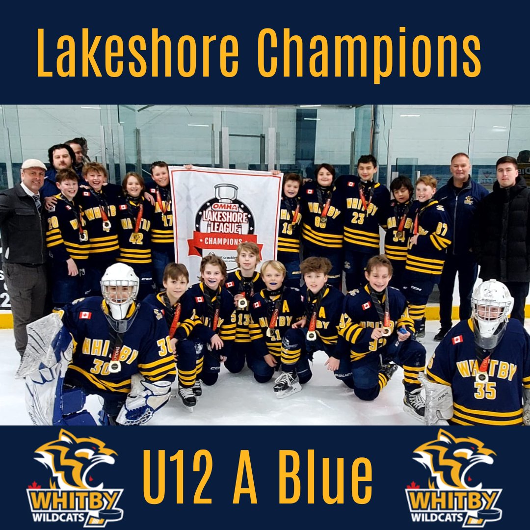 Congratulations to our U12 A Blue team, who became our FOURTH team to be crowned Lakeshore Champions! A great way to cap off their excellent undefeated season, during which they went 24-0-1! Well done to everyone involved in this amazing season. #WMHA #YourFutureIsHere