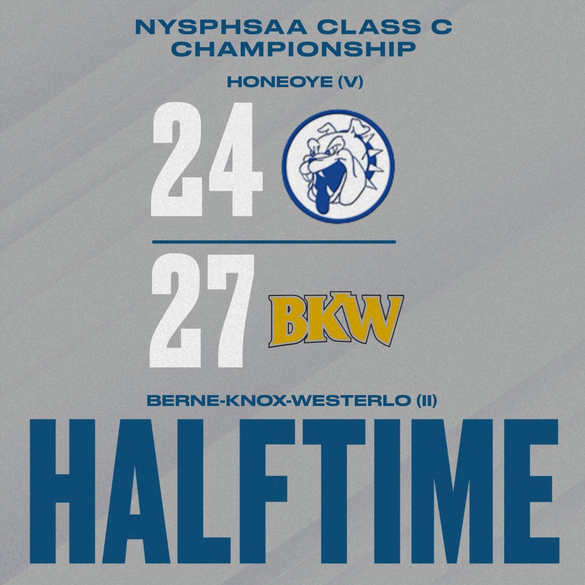 SecVBBasketball's tweet image. 16 minutes to play in the Class C championship game. Honeoye is hanging tough!