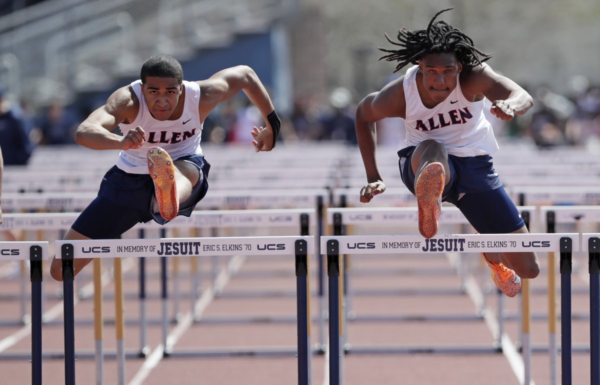 Allen takes 6A team titles, Cooper Lutkenhaus sets meet record at Jesuit-Sheaner Relays 💨

Plus, Richardson Pearce senior Andrew Casagrande broke the meet record in the boys 100-meter dash.

Read more: dallasnews.com/high-school-sp…