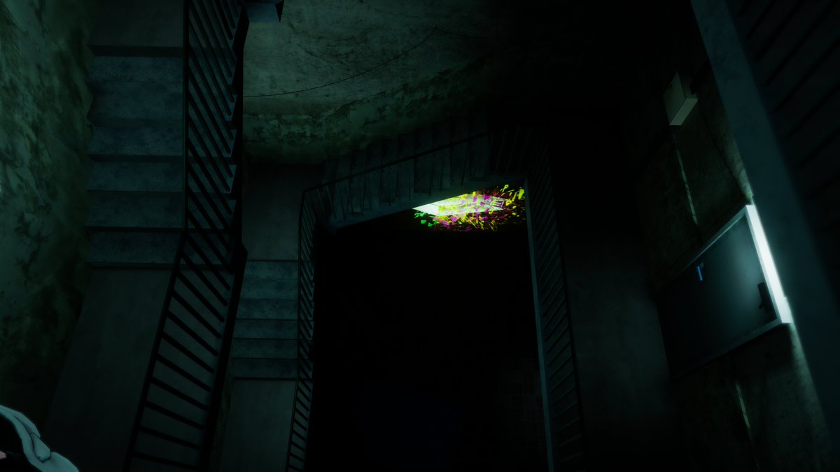 リミニアル階段！
A liminial stairway!
World: RASEN
Author: doppel02 <a href="/doppel02_lIlI/">doppel02</a>
vrchat.com/home/world/wrl…
#VRChat #VRChatPhotography #VRChat_world紹介