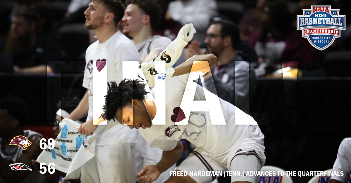 NAIA (@naia) on Twitter photo M🏀
The <a href="/gofhulions/">FHU Athletics</a> are headed back to the #NAIAMBB Fab Four as they continue to defend their national title from a year ago.
Catch up on the action from the third quarterfinal game! --> naia.prestosports.com/x/nbobg M🏀
The <a href="/gofhulions/">FHU Athletics</a> are headed back to the #NAIAMBB Fab Four as they continue to defend their national title from a year ago.
Catch up on the action from the third quarterfinal game! --> naia.prestosports.com/x/nbobg