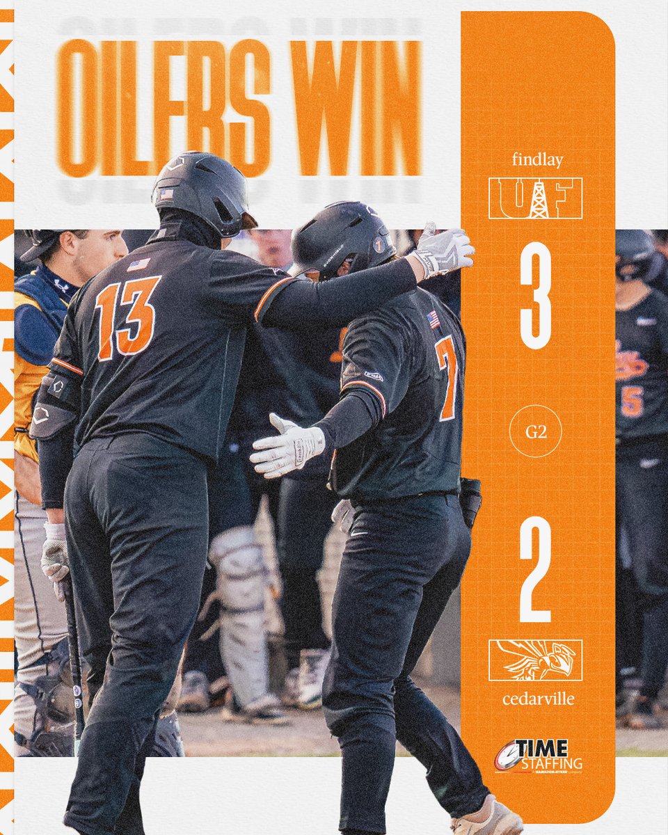 Oilers sweep Yellow Jackets on day two!

#GoOilers | #BeGreat 

🔗:findlayoilers.com/news/2025/3/22…