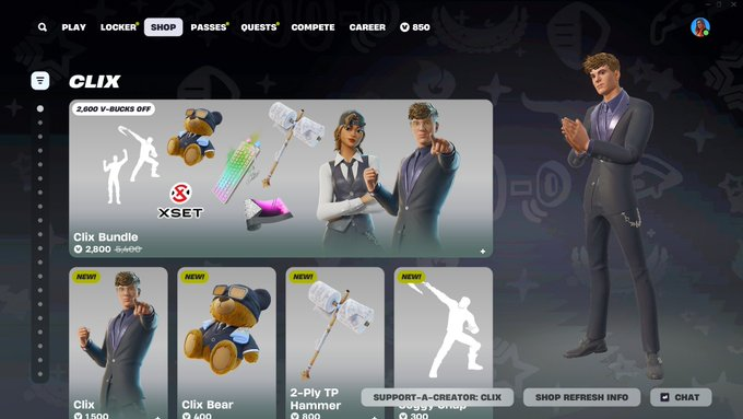 HasaFN1's tweet photo. @Clix @Fortnite A KISS FROM ITALY CLIX!! https://t.co/8N9rdqECTi